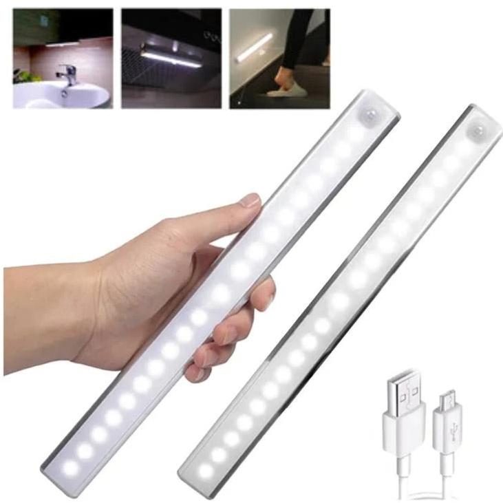 Barra LED Con Sensor De Movimiento Recargable USB 50cm