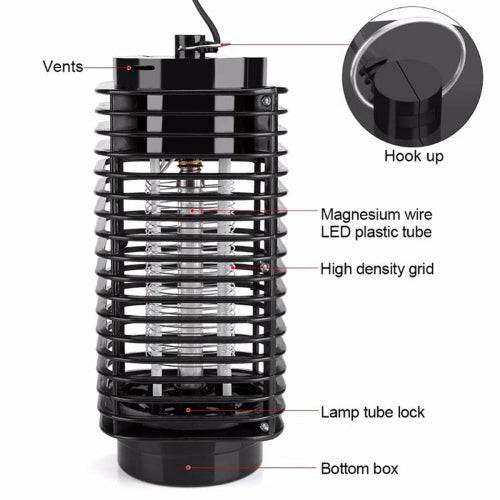 Lampara Luz Uv Matamosquitos Moscas
