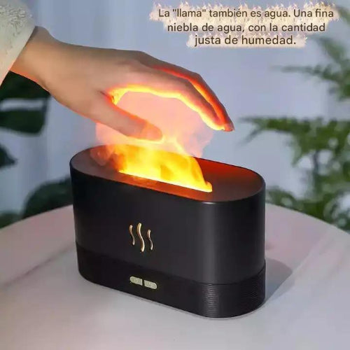 Humidificador Llama Con Luz