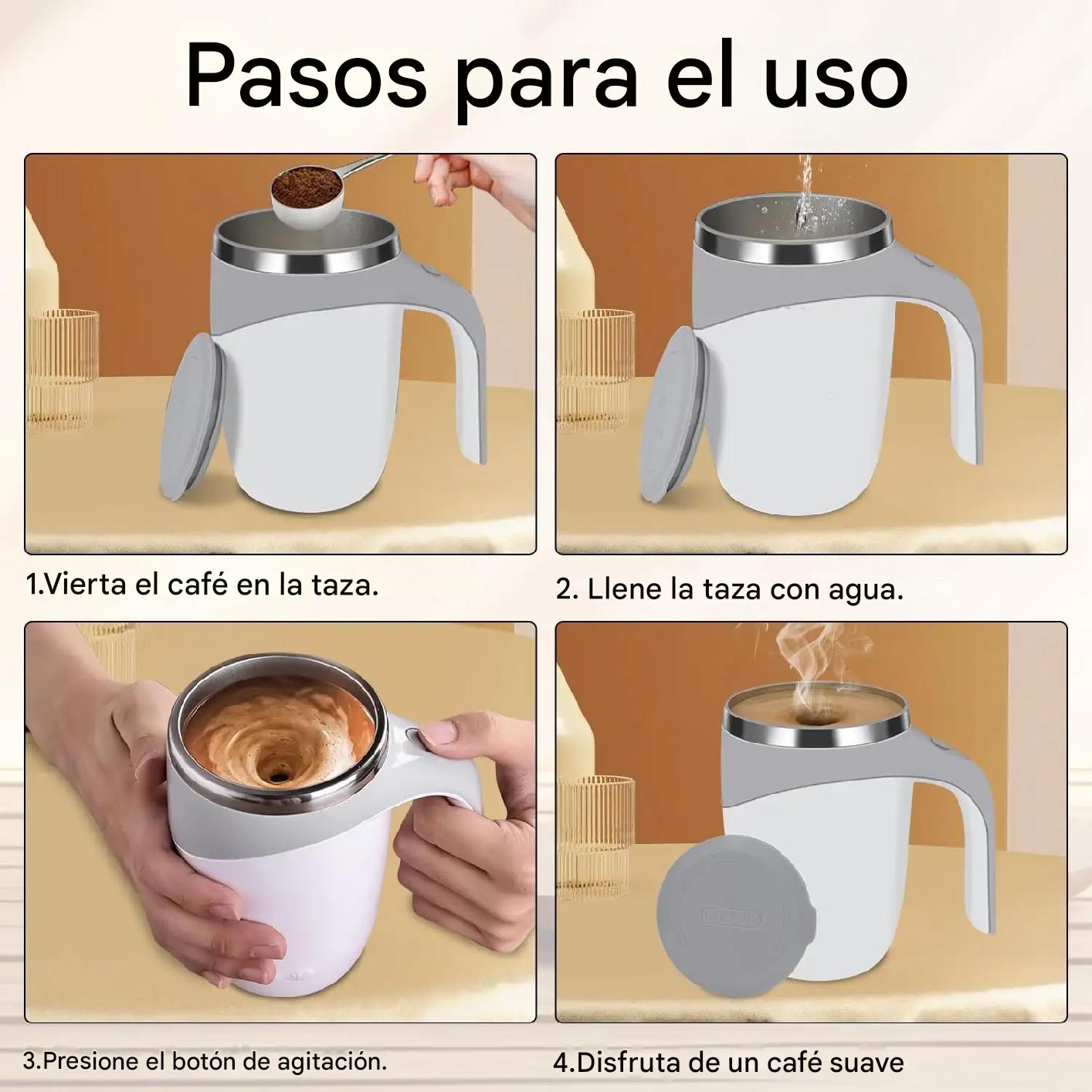 Taza Térmica Batidora Automática