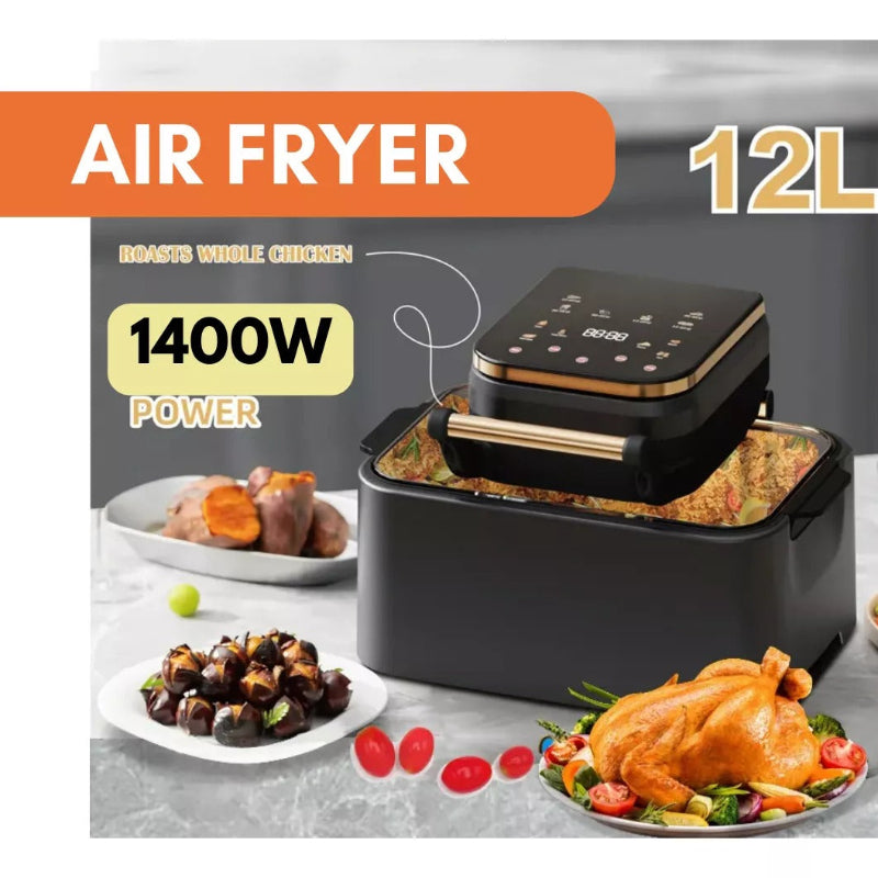 Freidora De Aire Eléctrica Digital 12 Litros Airfryer 1400w