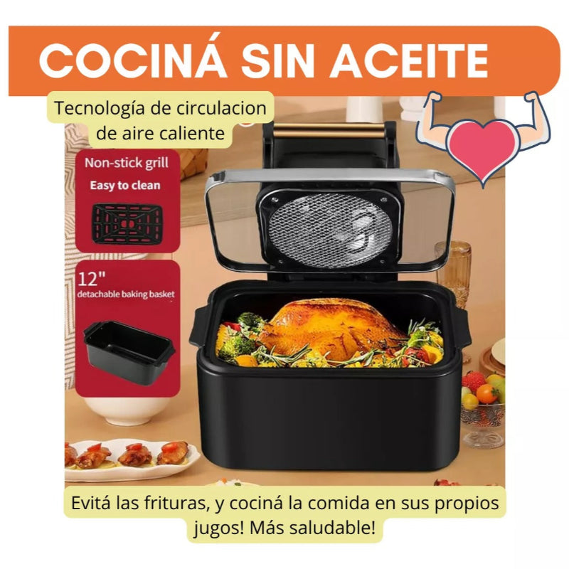 Freidora De Aire Eléctrica Digital 12 Litros Airfryer 1400w