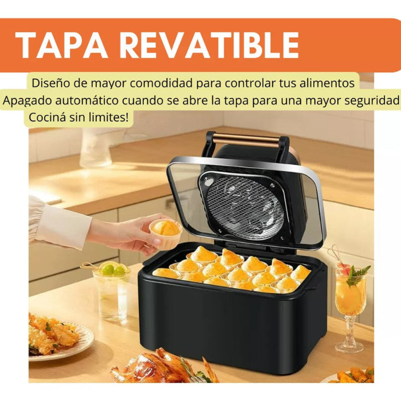 Freidora De Aire Eléctrica Digital 12 Litros Airfryer 1400w