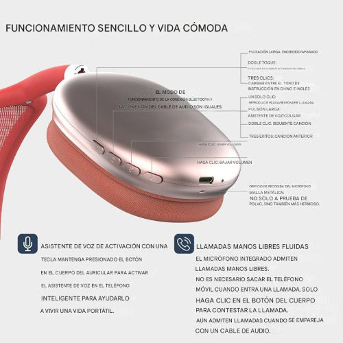 Auricular Vincha Bluetooth P9
