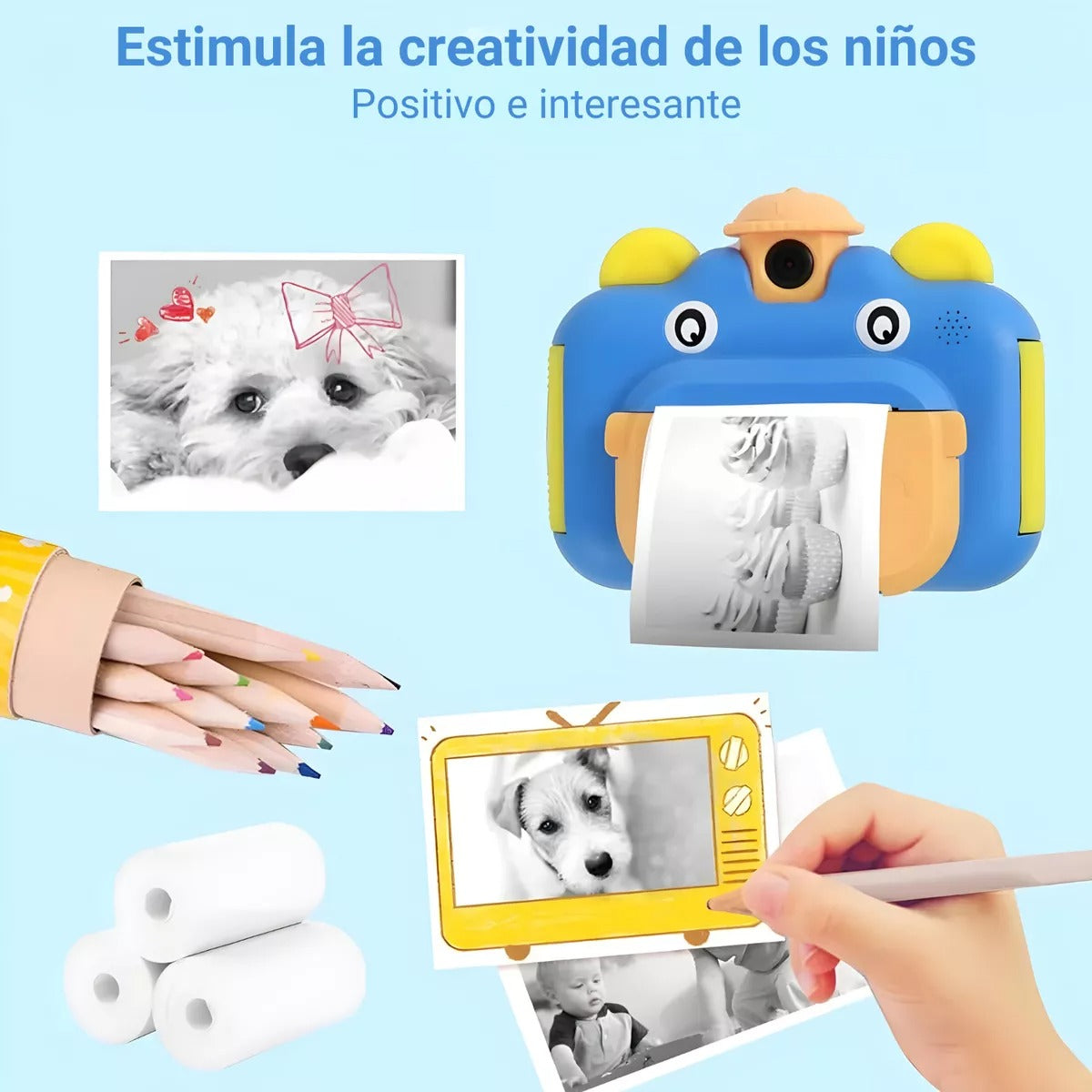 Rollo Repuesto Mini Impresora Térmica x 5 Unidades