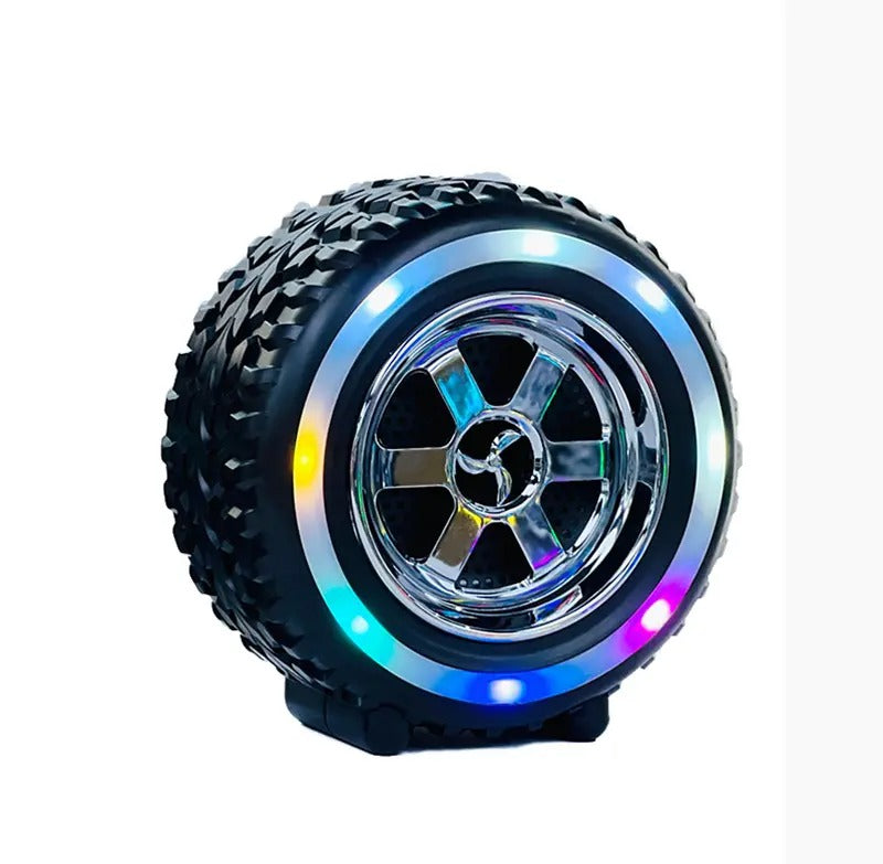 Parlante Bluetooth Rueda Luces Led