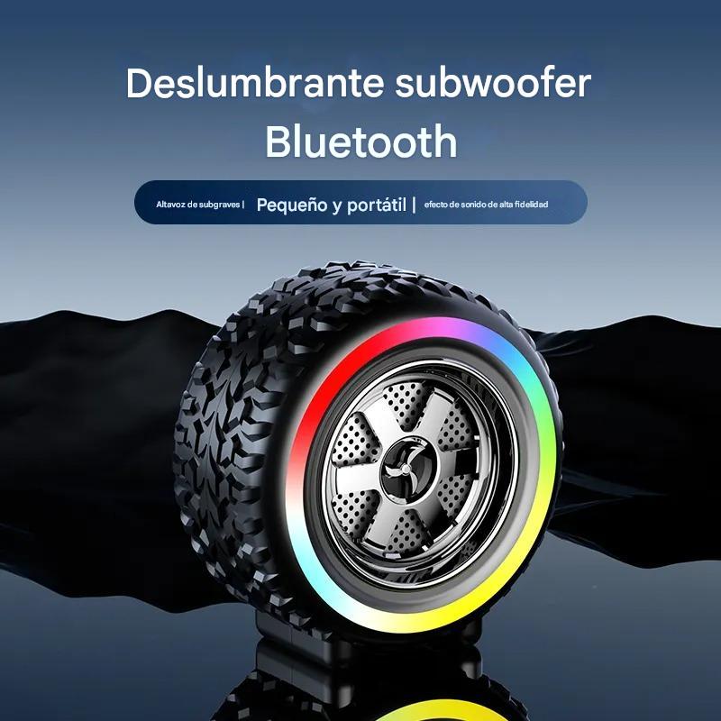 Parlante Bluetooth Rueda Luces Led