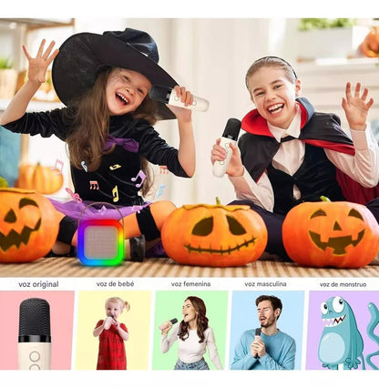 Parlante Mini Con 2 Micrófonos