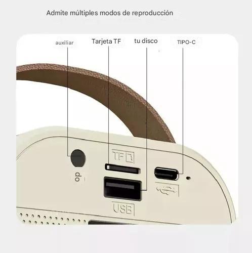 Parlante Mini Con 2 Micrófonos
