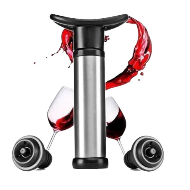 Bomba Vacío Para Botella De Vino Con 2 Tapones