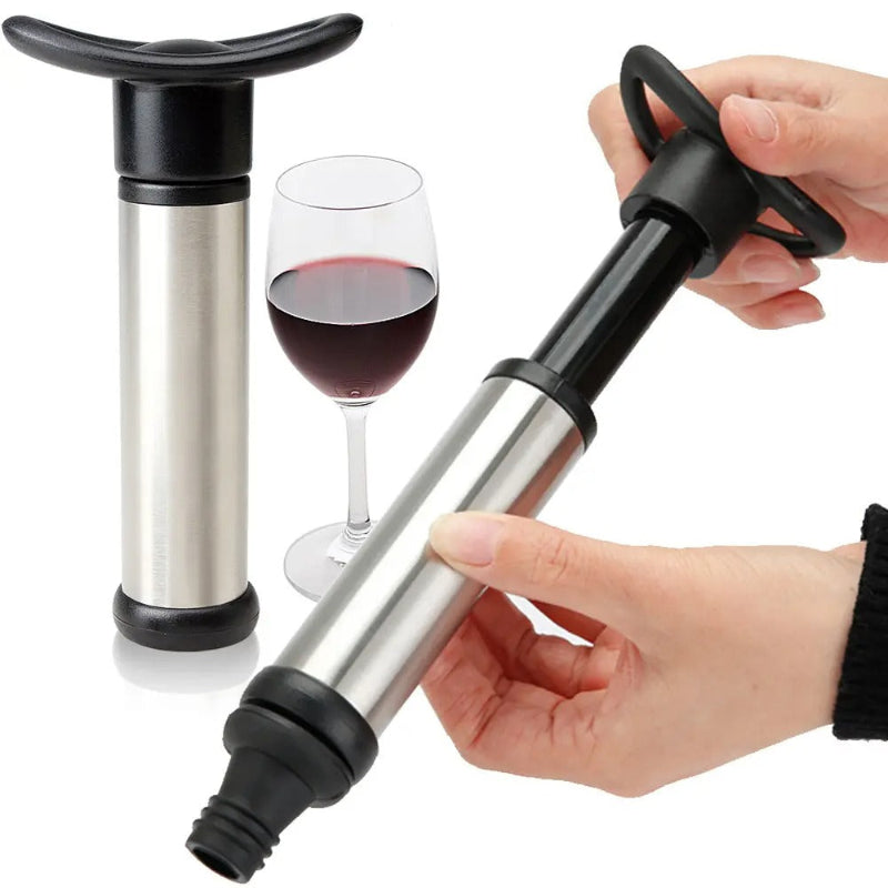Bomba Vacío Para Botella De Vino Con 2 Tapones