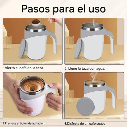 Taza Térmica Batidora Automática