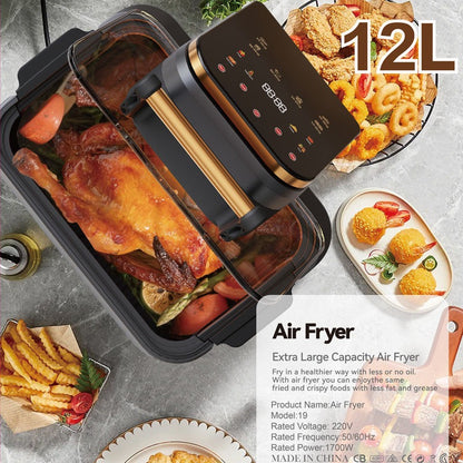 Freidora De Aire Eléctrica Digital 12 Litros Airfryer 1400w