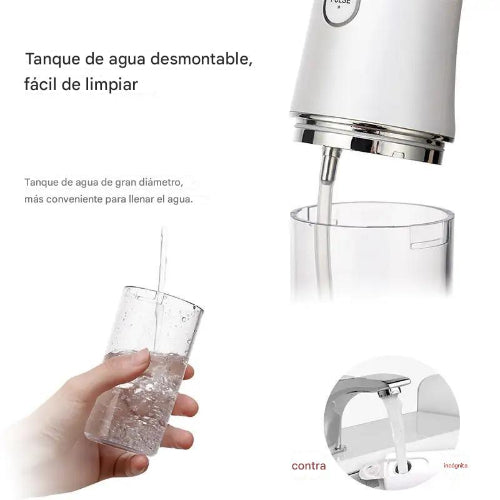 Irrigador Bucal Portátil Limpieza Dental