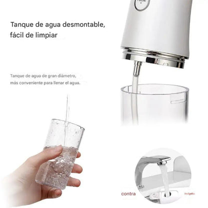 Irrigador Bucal Portátil Limpieza Dental