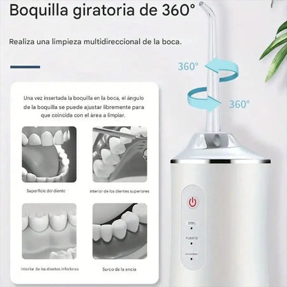 Irrigador Bucal Portátil Limpieza Dental