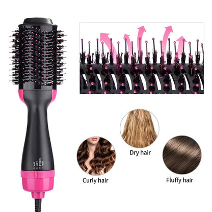 Cepillo Electrico Secador De Pelo Voluminizador 3 En 1