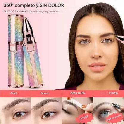 Depilador Facial Vello Cejas Corporal 2 En 1 Recargable
