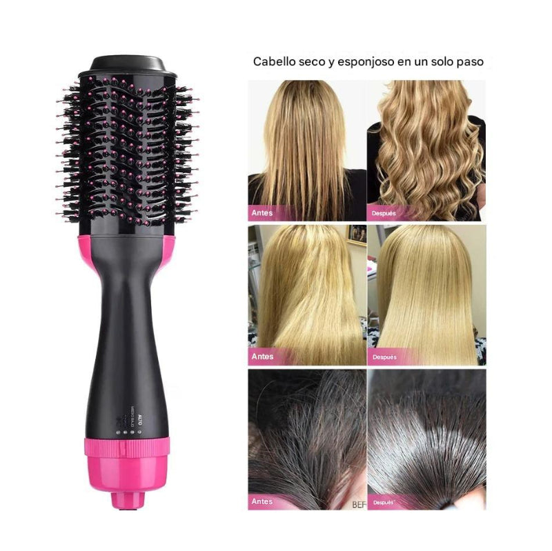 Cepillo Electrico Secador De Pelo Voluminizador 3 En 1