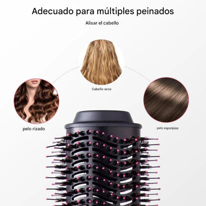 Cepillo Electrico Secador De Pelo Voluminizador 3 En 1