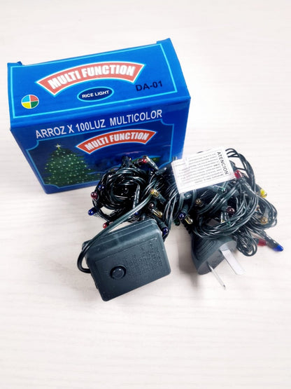 Luz Navidad Arroz x100 Multicolor