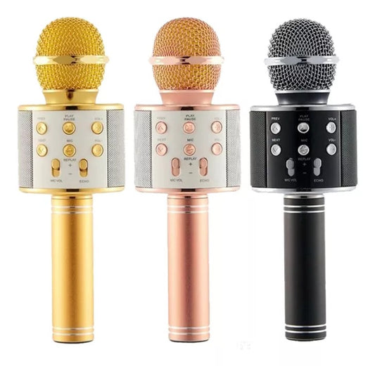 Micrófono Karaoke Ws 858 Bluetooth Parlante