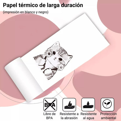 Rollo Repuesto Mini Impresora Térmica x 5 Unidades