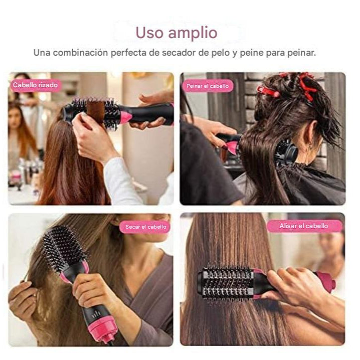 Cepillo Electrico Secador De Pelo Voluminizador 3 En 1