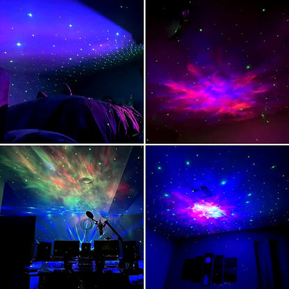 Astronauta Sentado Proyector De Nebulosas