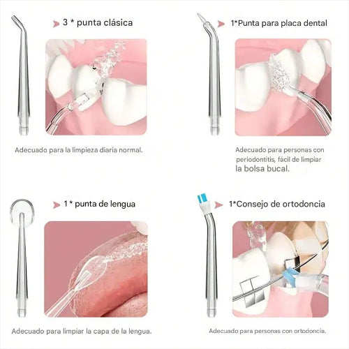 Irrigador Bucal Portátil Limpieza Dental