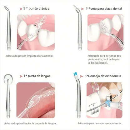 Irrigador Bucal Portátil Limpieza Dental