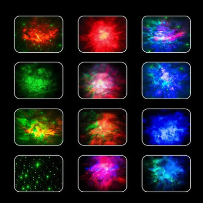 Astronauta Sentado Proyector De Nebulosas