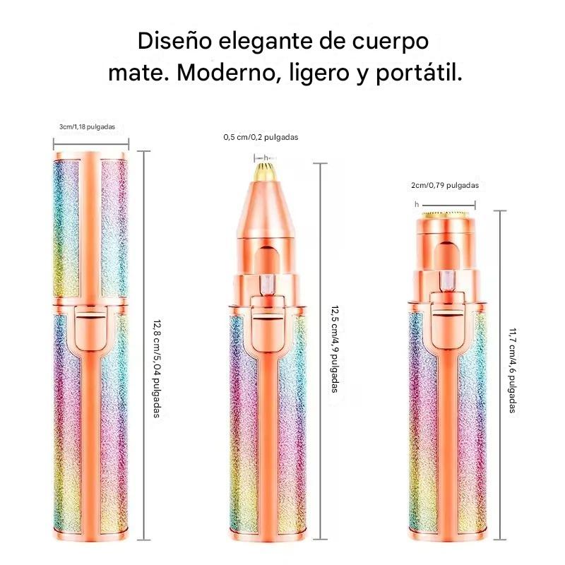 Depilador Facial Vello Cejas Corporal 2 En 1 Recargable