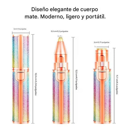 Depilador Facial Vello Cejas Corporal 2 En 1 Recargable