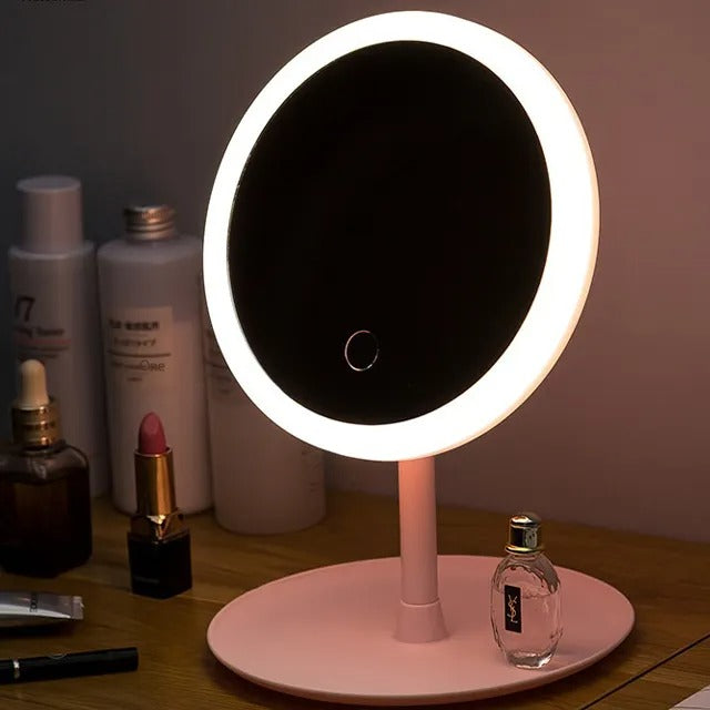 Espejo Redondo Touch Luz Led