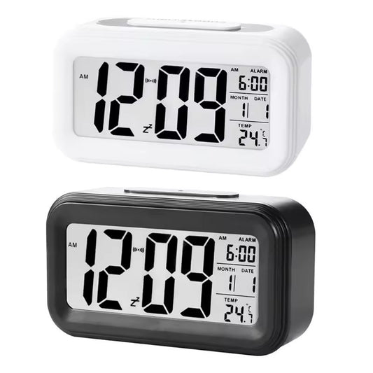 Reloj Despertador Digital Cristal Líquido Alarma Temperatura
