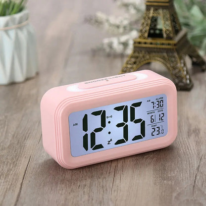 Reloj Despertador Digital Cristal Líquido Alarma Temperatura