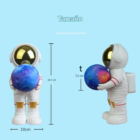 Lámpara Astronauta con Bluetooth y Luz LED