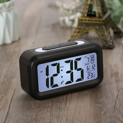 Reloj Despertador Digital Cristal Líquido Alarma Temperatura