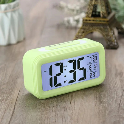 Reloj Despertador Digital Cristal Líquido Alarma Temperatura
