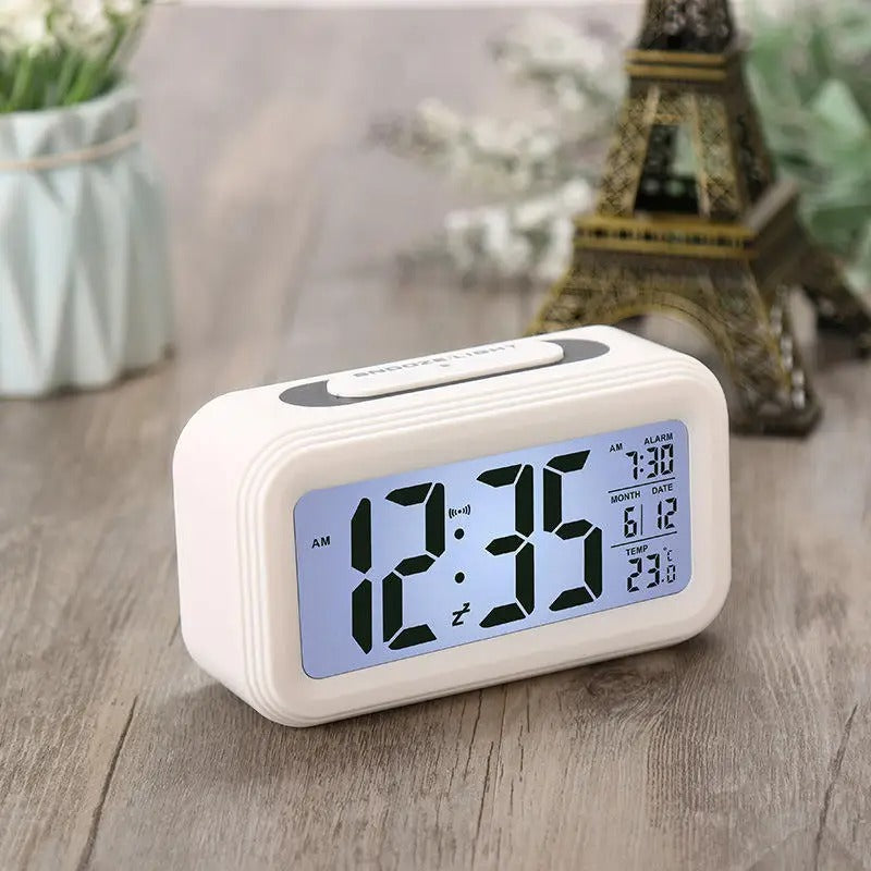 Reloj Despertador Digital Cristal Líquido Alarma Temperatura
