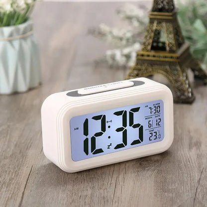 Reloj Despertador Digital Cristal Líquido Alarma Temperatura